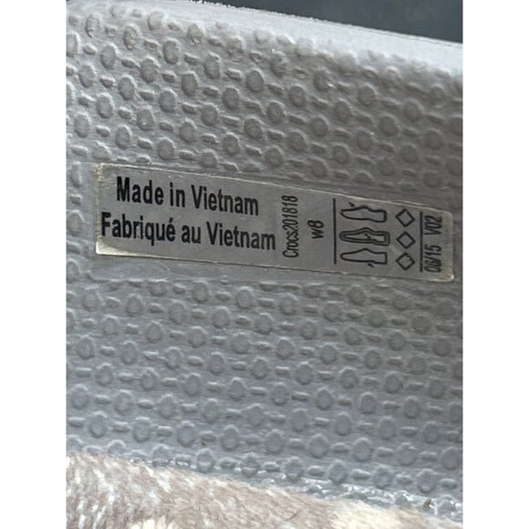 Crocs Womens Gray Flats With Bow Accent Size 8 - Picture 7 of 9